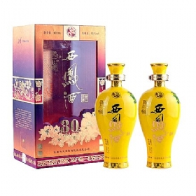 西凤30年国花瓷52度500毫升（帝王至尊双瓶套装）