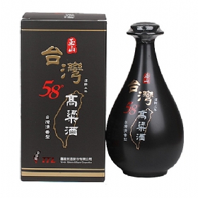 玉山台湾高粱酒58度500毫升（三年窖藏黑瓷瓶）