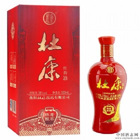 杜康陈酿老窖38度500毫升（红韵红瓶）